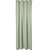 Rideau à oeillets inox Panama coton uni vert kaki