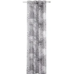 Rideau à oeillets inspiration chambre savane