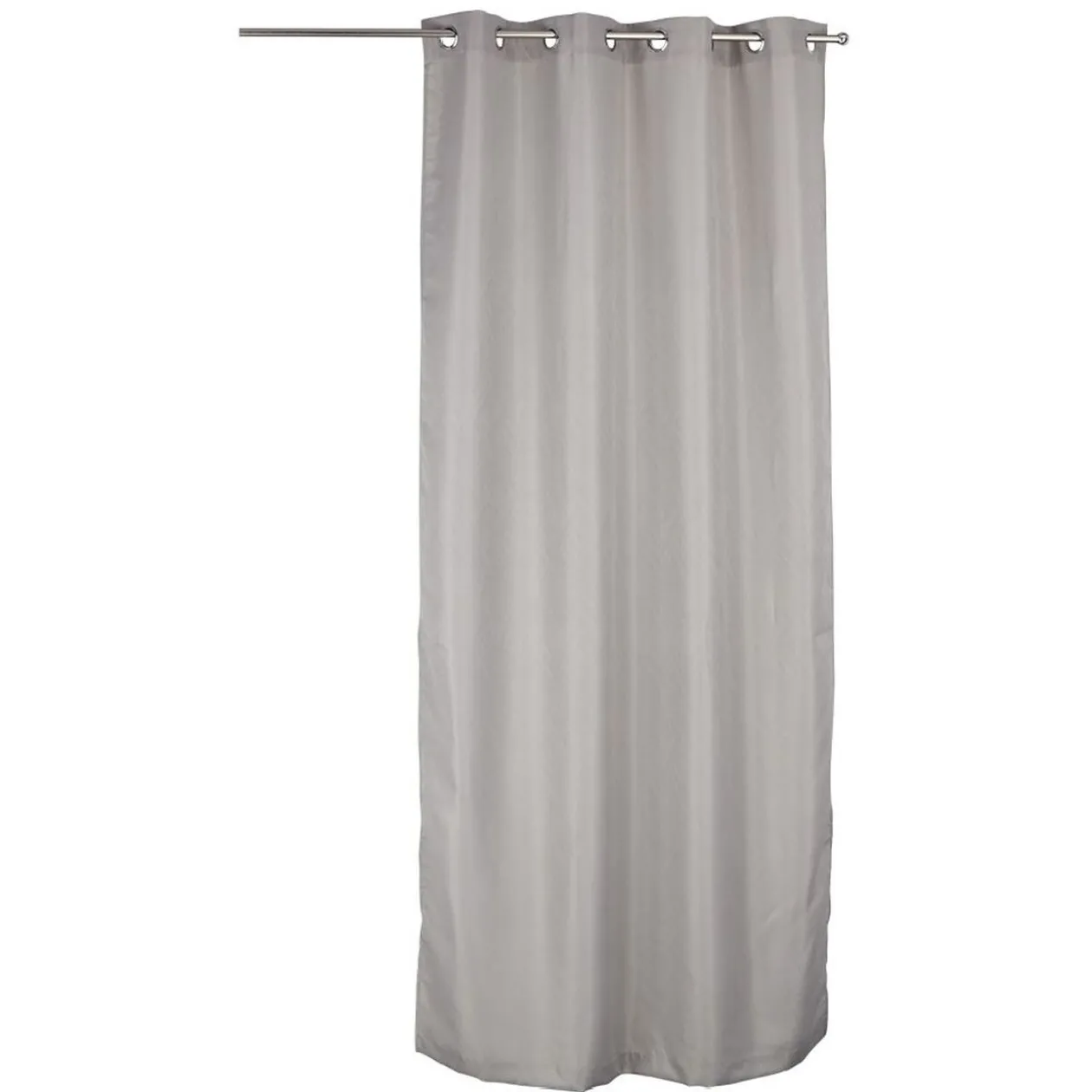 Rideau à oeillets jacquard dessin feuille 140x240 cm