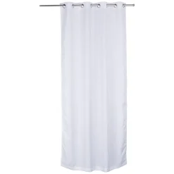 Rideau à oeillets jacquard dessin feuille 140x240 cm