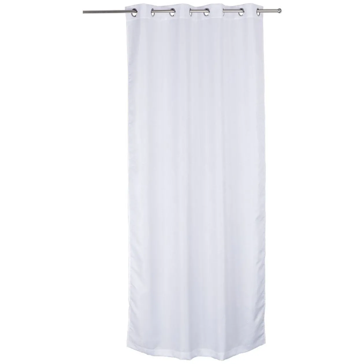 Rideau à oeillets jacquard dessin feuille 140x240 cm