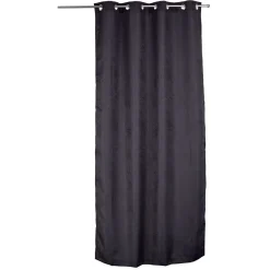 Rideau à oeillets jacquard dessin feuille 140x240 cm