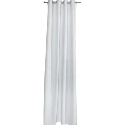 Rideau à oeillets jacquard uni blanc 140x260cm