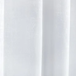 Rideau à oeillets jacquard uni blanc 140x260cm