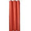 Rideau à oeillets microfibre uni rouge