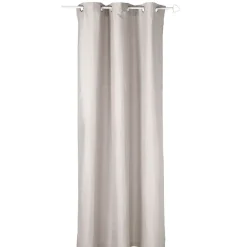 Rideau à oeillets microfibre uni taupe