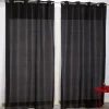 Rideau à oeillets noir