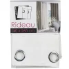 Rideau à oeillets plumetis blanc