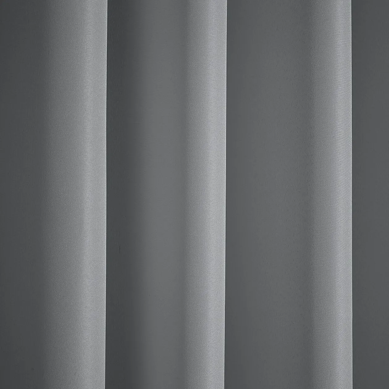 Rideau 8 oeillets polyester uni gris