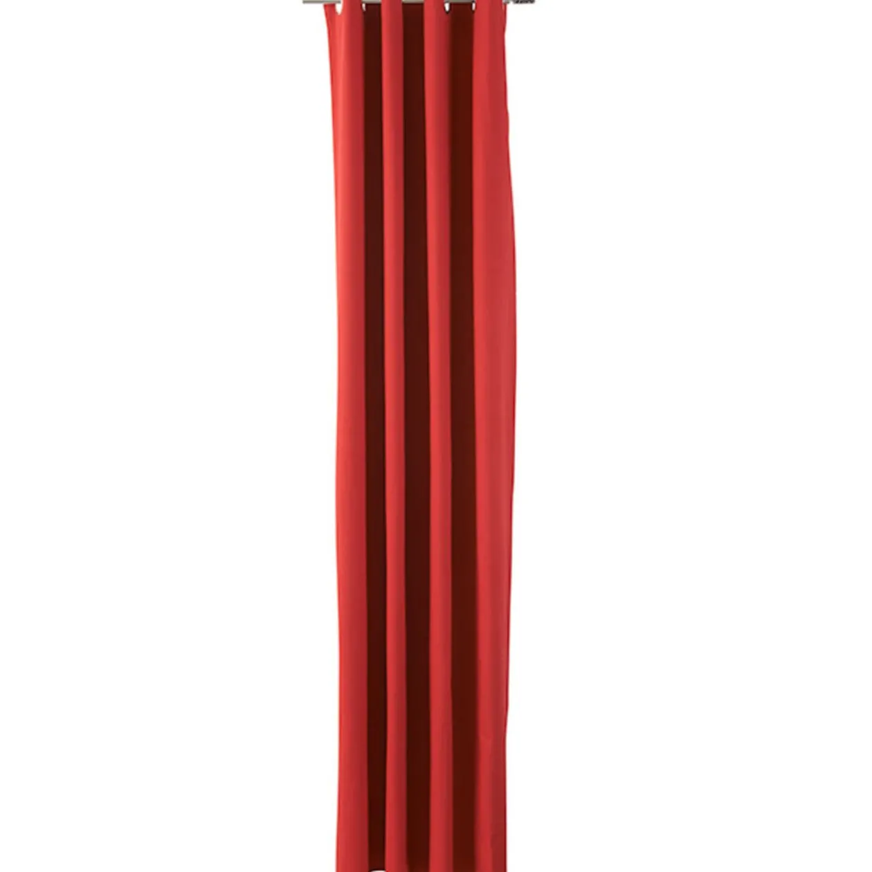 Rideau à oeillets rouge panama