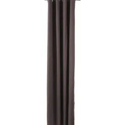 Rideau à oeillets taupe occultant thermique et phonique