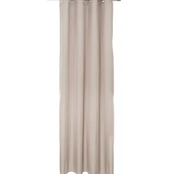 Rideau à oeillets taupe uni Punchy