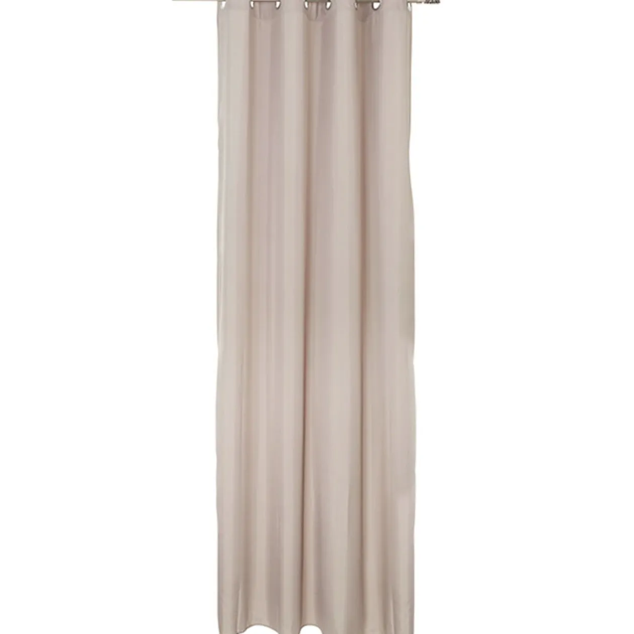 Rideau à oeillets taupe uni Punchy