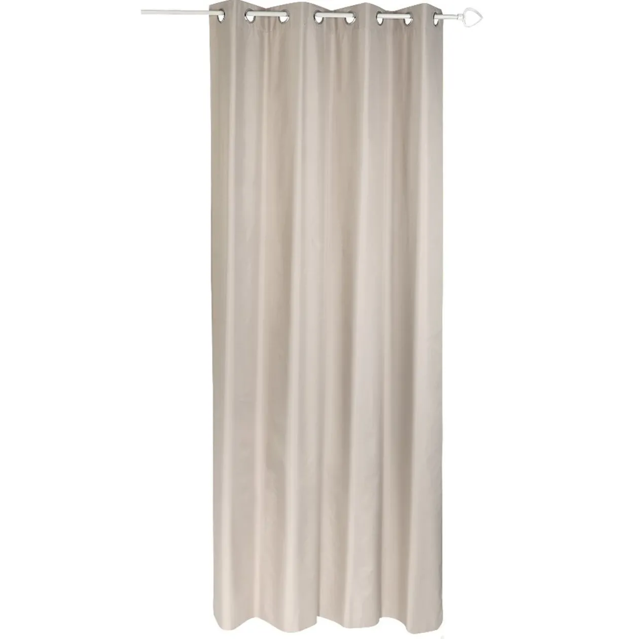 Rideau à oeillets thermique beige