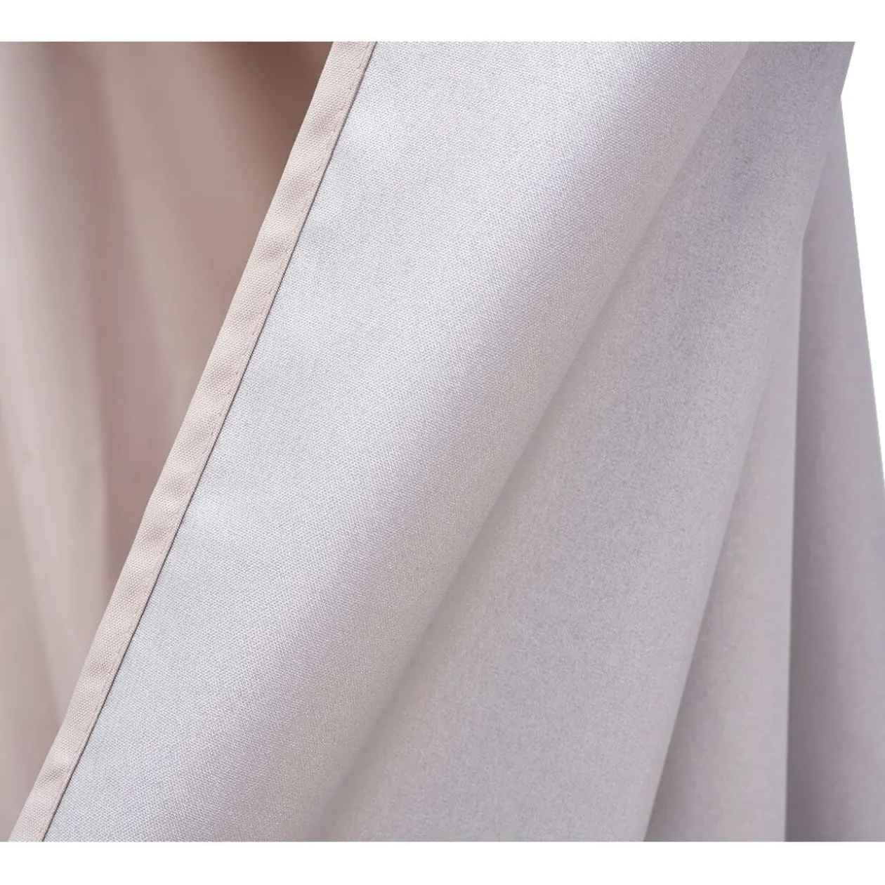 Rideau à oeillets thermique beige