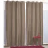 Rideau à oeillets thermique taupe