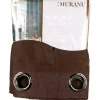 Rideau à oeillets uni cacao Muranu