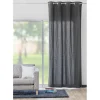Rideau à oeillets uni gris anthracite