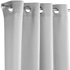 Rideau à oeillets uni jacquard 140x240 cm