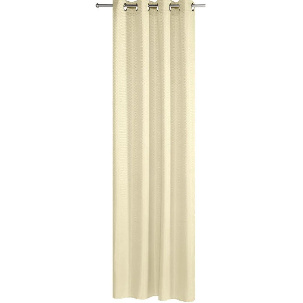 Rideau à oeillets uni jacquard 140x240 cm