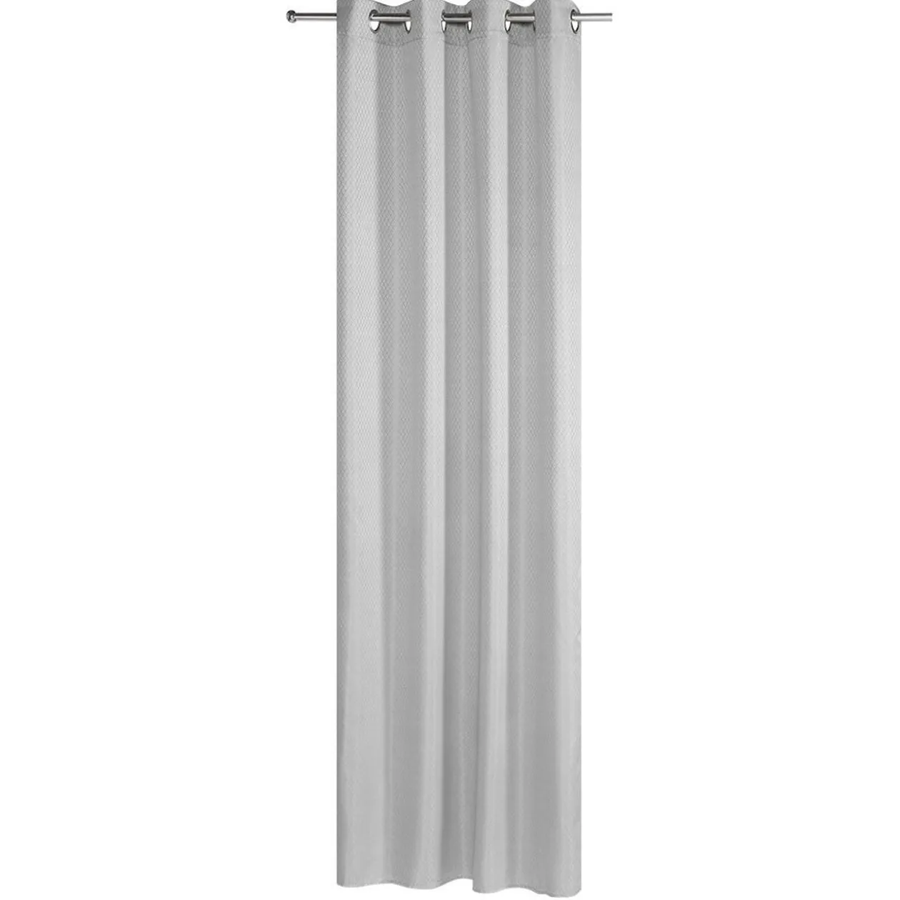 Rideau à oeillets uni jacquard 140x240 cm