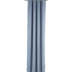 Rideau à oeillets velours bleu nuit 140x260 cm