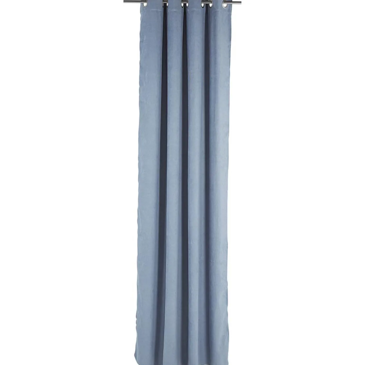 Rideau à oeillets velours bleu nuit 140x260 cm