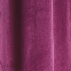 Rideau à oeillets velours prune 140x260 cm