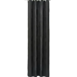 Rideau à oeillets velours noir