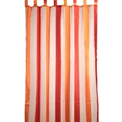 Rideau à pattes rayé sunshine