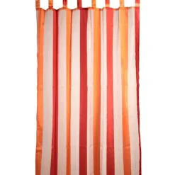 Rideau à pattes rayé sunshine
