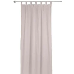 Rideau à pattes uni rose