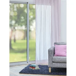 Rideau à pattes uni rose