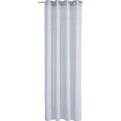 Rideau aspect lin à oeillets