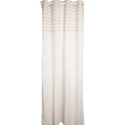 Rideau brodé à oeillets