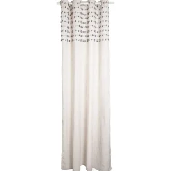 Rideau brodé à oeillets