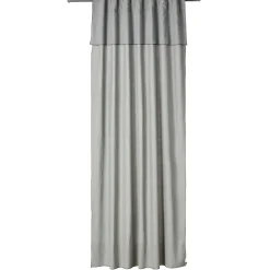 Rideau coton gris avec un drappé L140X240 cm