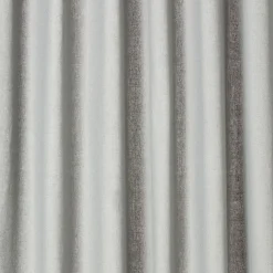 Rideau coton gris avec un drappé L140X240 cm