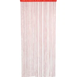 Rideau de fils rouge