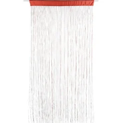 Rideau de fils rouge bordeaux