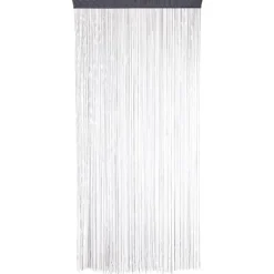 Rideau de fils uni gris