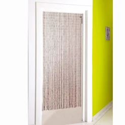 Rideau de porte marron