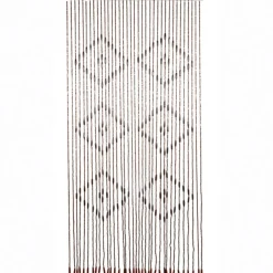 Rideau de porte marron