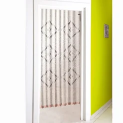 Rideau de porte marron