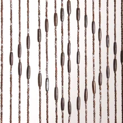 Rideau de porte marron