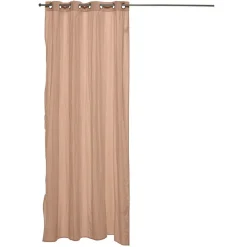 Rideau effet lavé 240x140cm polyester terracotta