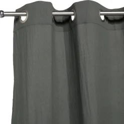 Rideau effet lavé 240x140cm polyester kaki