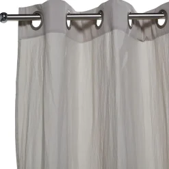 Rideau effet lavé 240x140cm polyester blanc