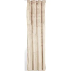 Rideau effet velours 260x140cm polyester beige