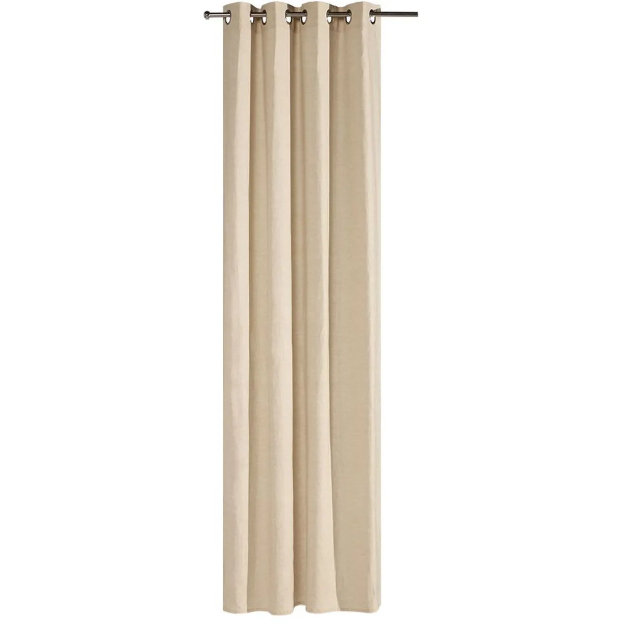 Rideau en lin coloris naturel 132x260 cm
